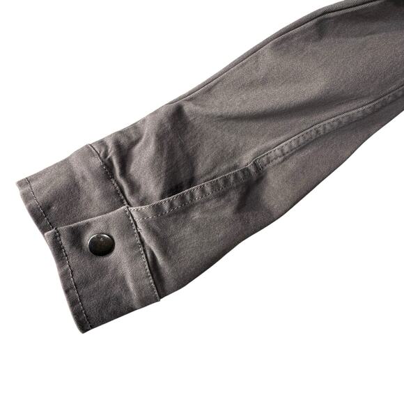 Market & Spruce Medium Kathleen Cargo Jacket Hooded Pockets Stretch Full-Zip New - Picture 3 of 12